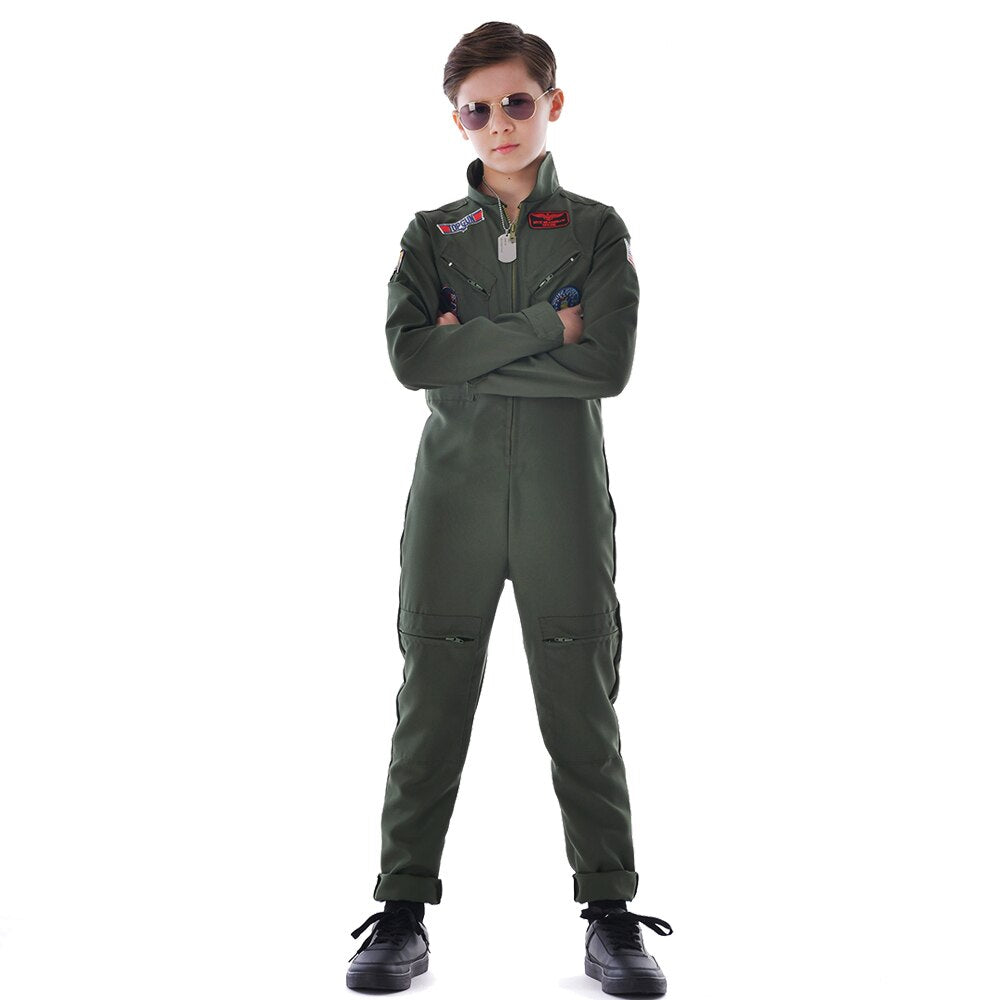 Fantasia Infantil Piloto de Avião Top Gun
