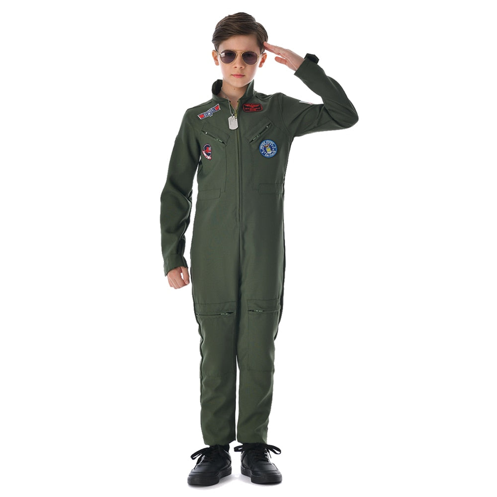 Fantasia Infantil Piloto de Avião Top Gun