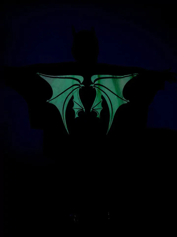 Fantasia Infantil de Halloween Morcego Bilha no Escuro