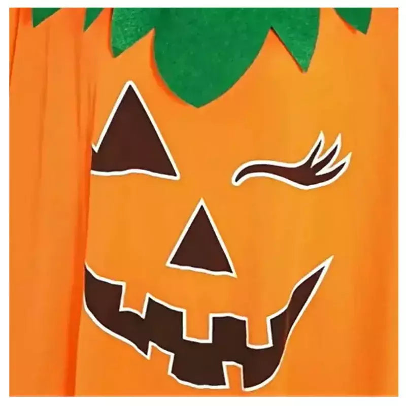Fantasia Infantil Halloween Capa de Abóbora Luminosa