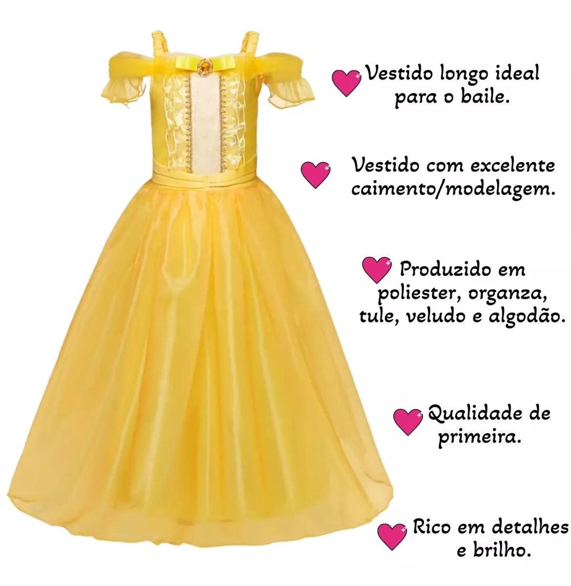 Fantasia Infantil Disney Princesa Bela
