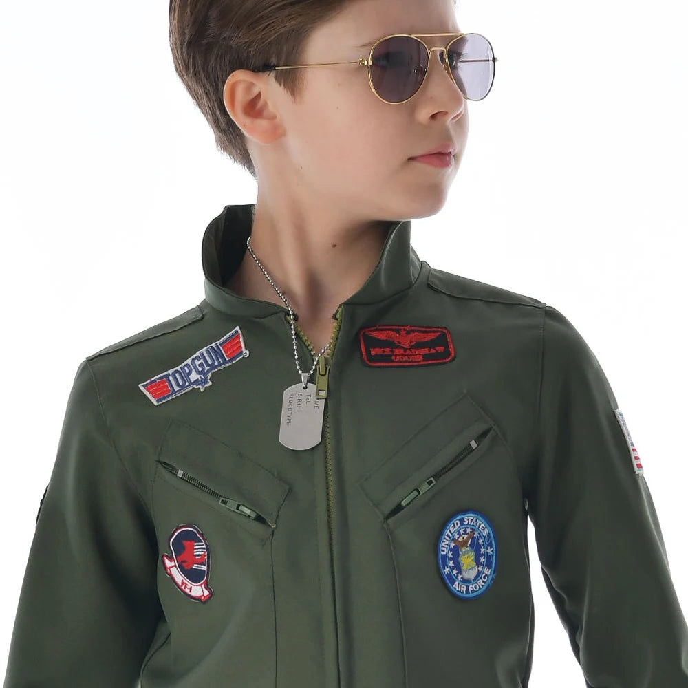 Fantasia Infantil Piloto de Avião Top Gun