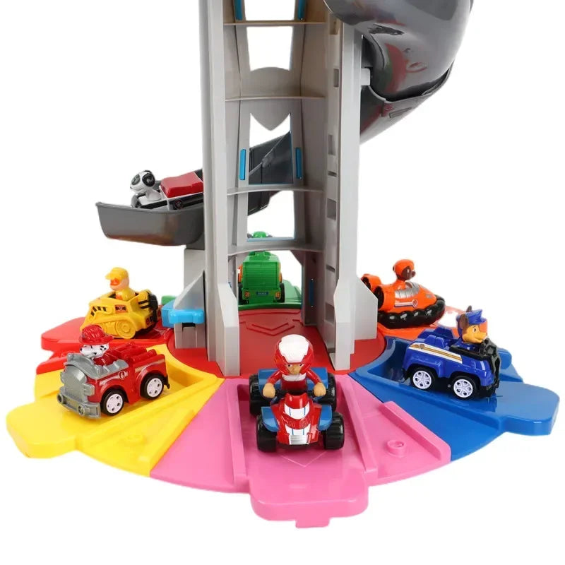 Brinquedo Infantil Torre Patrulha Canina com Carros