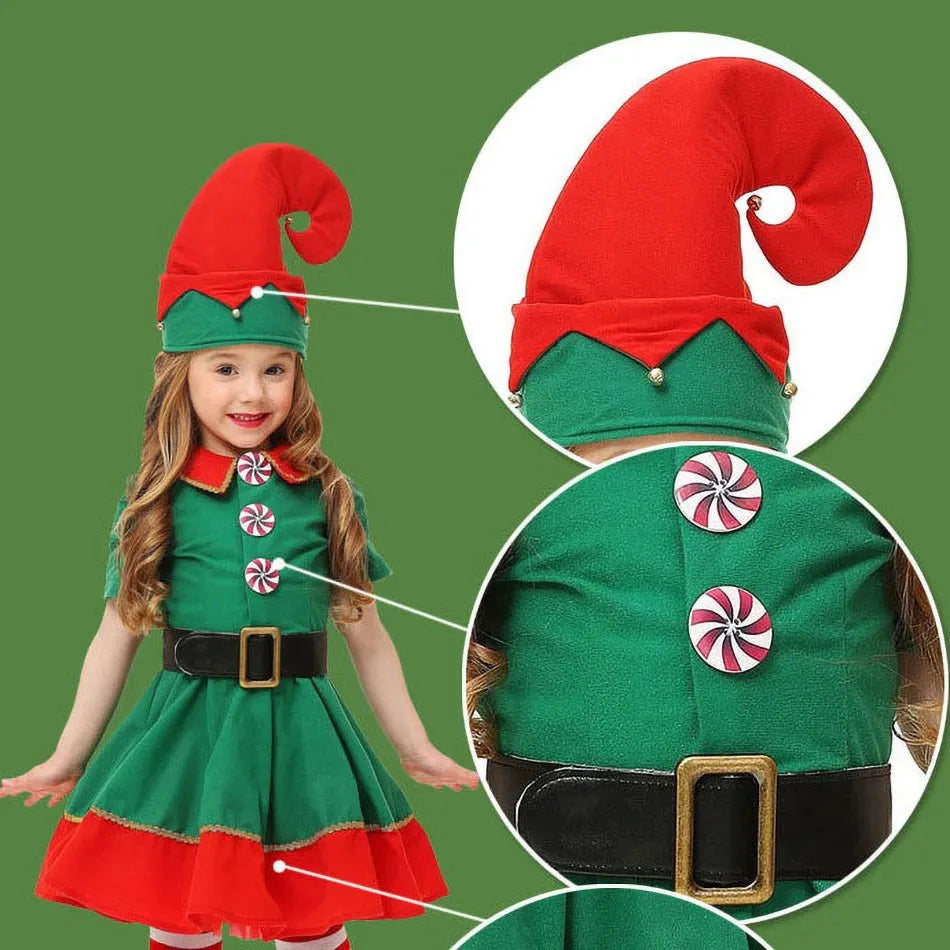 Fantasia Infantil Elfo de Natal
