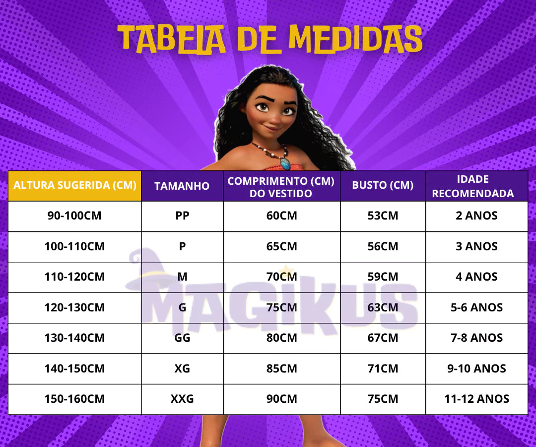 Fantasia Infantil Moana 2