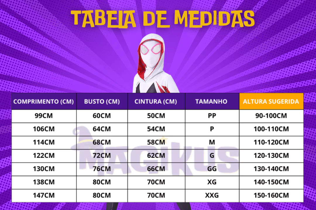 Fantasia Infantil Feminina Gwen Spiderman