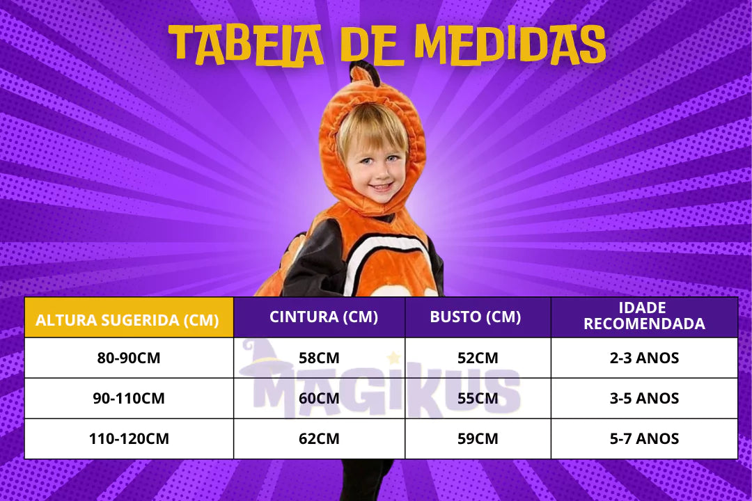 Fantasia Infantil Procurando Nemo