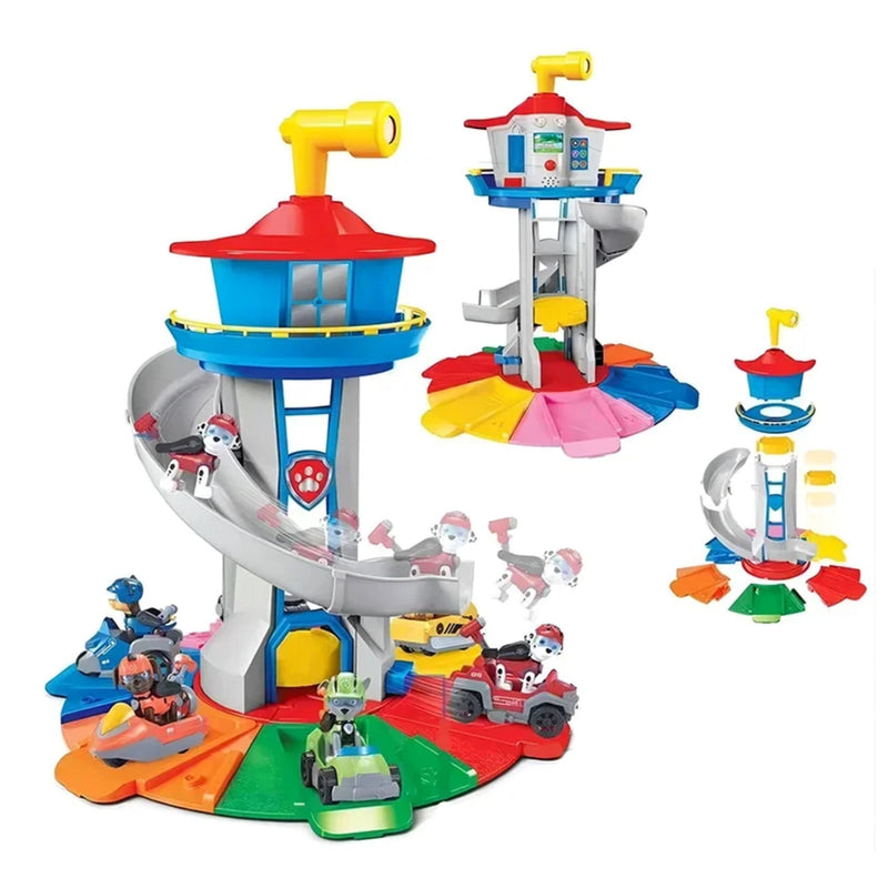 Brinquedo Infantil Torre Patrulha Canina com Carros