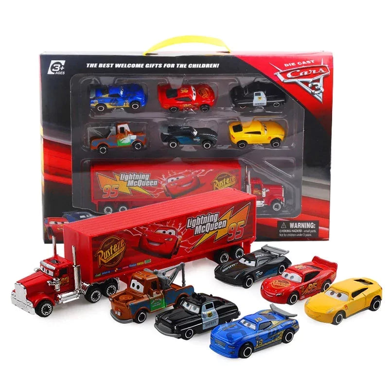 Kit Carros Relâmpago McQueen com Caminhão