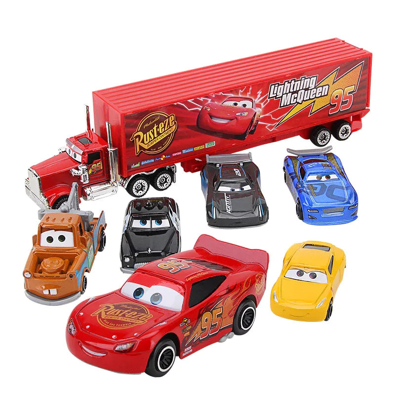 Kit Carros Relâmpago McQueen com Caminhão