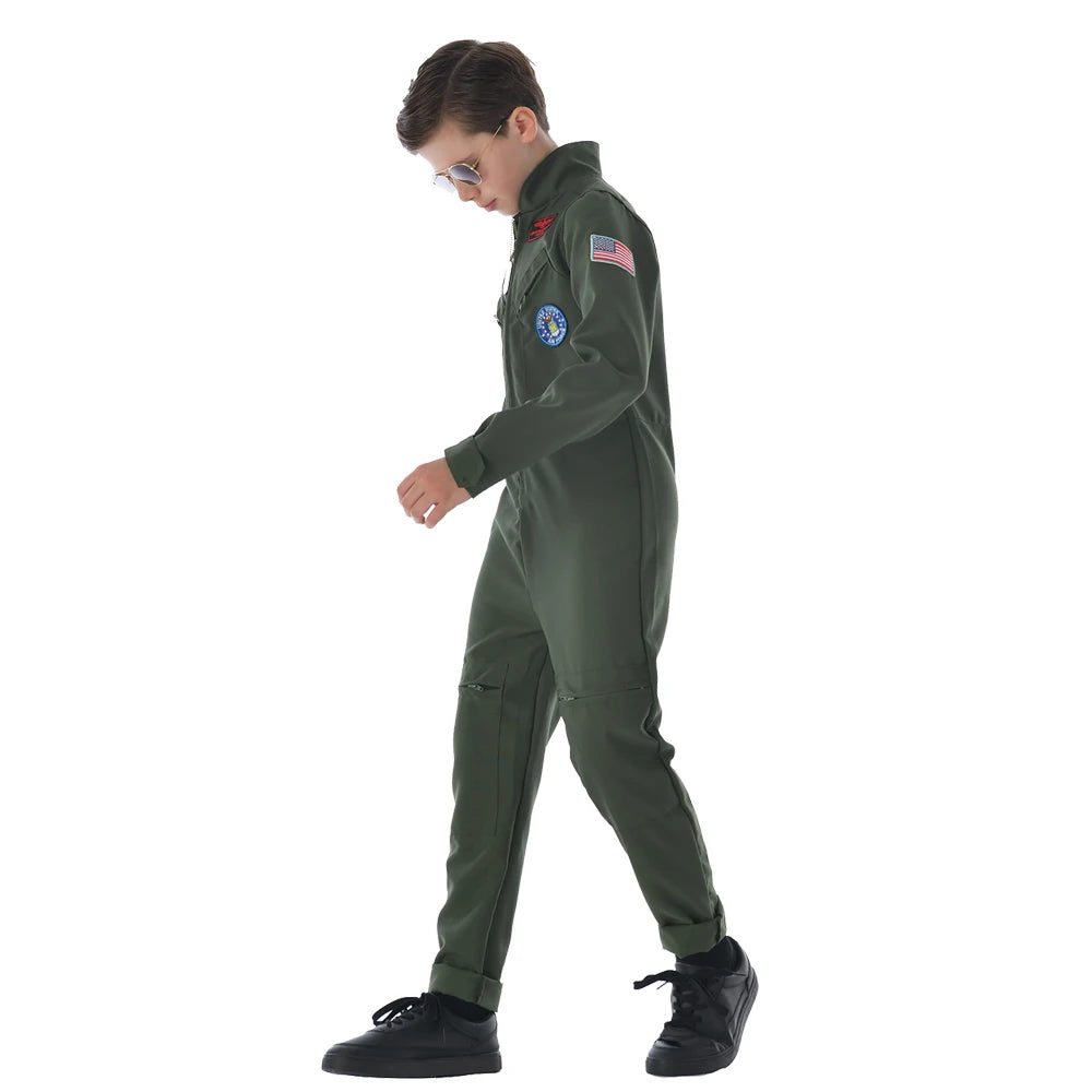 Fantasia Infantil Piloto de Avião Top Gun