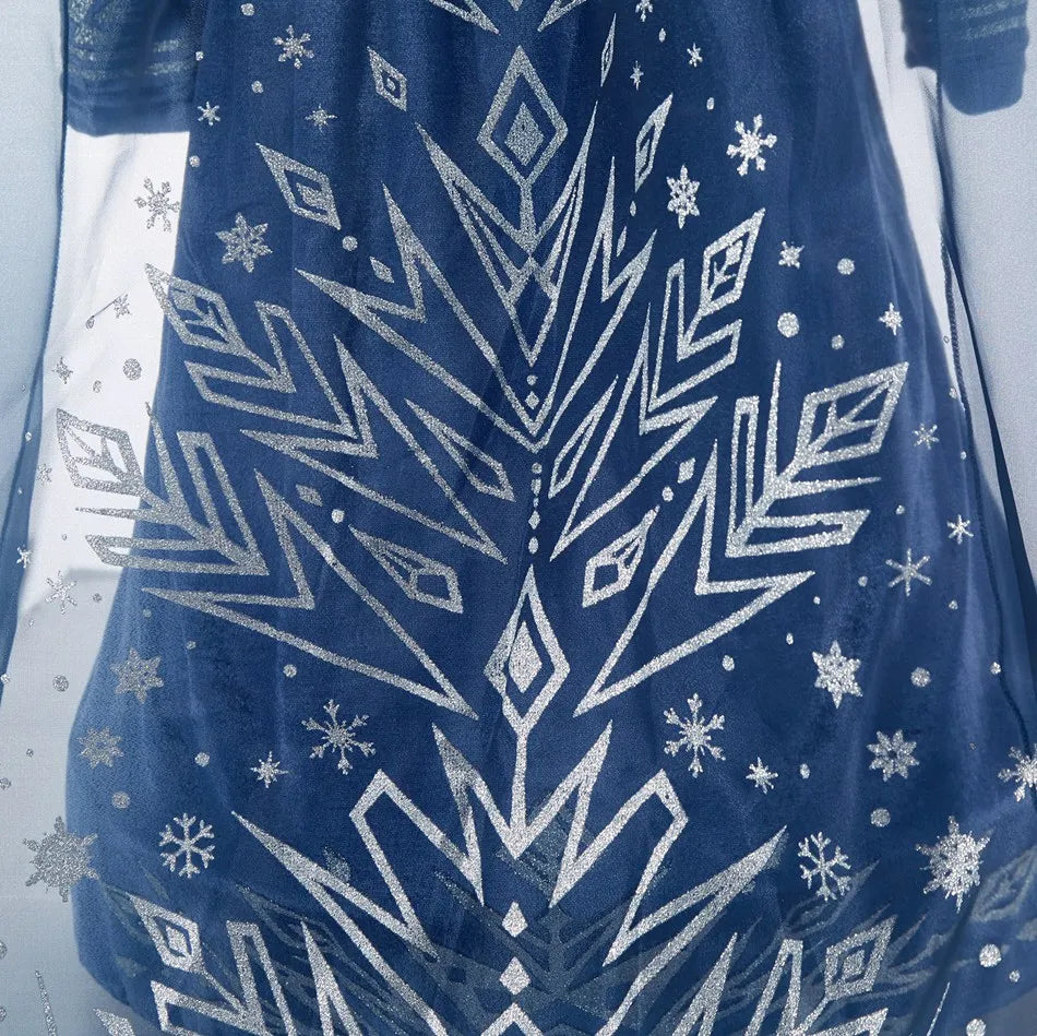 Fantasia Infantil Vestido de Inverno Elsa Frozen
