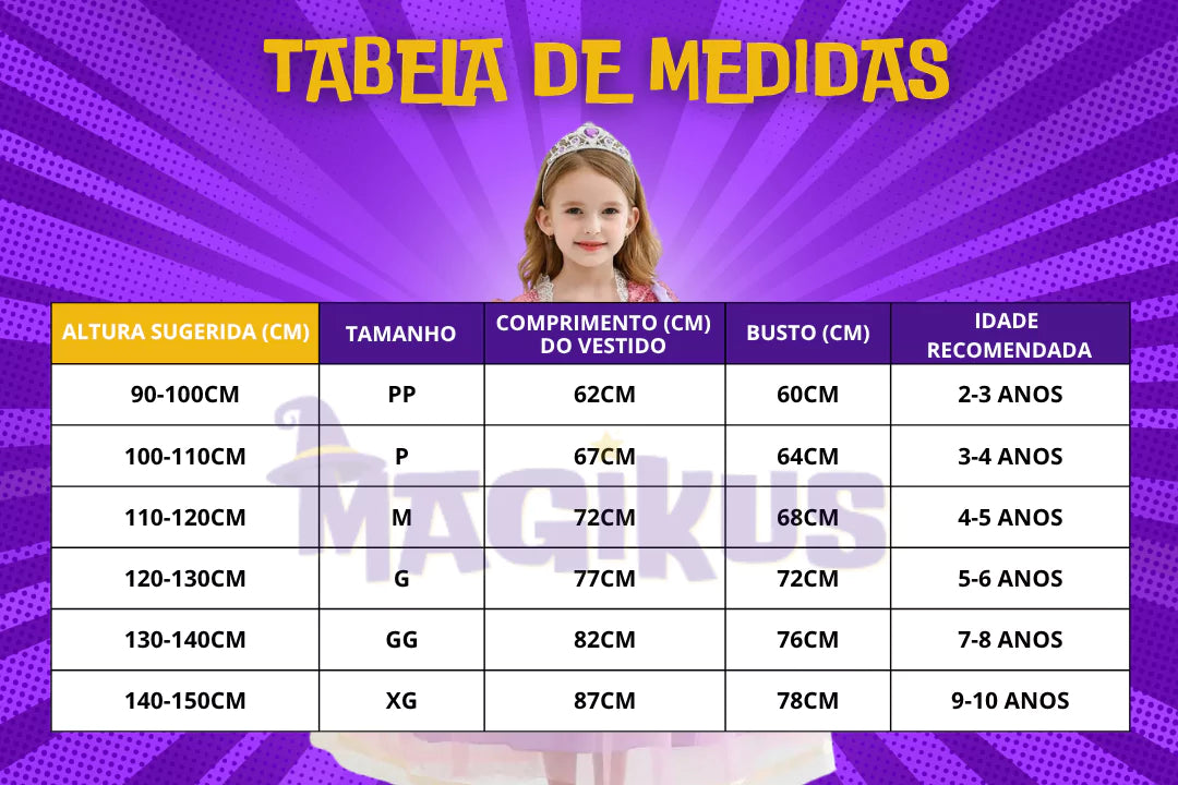 Fantasia Infantil Rapunzel