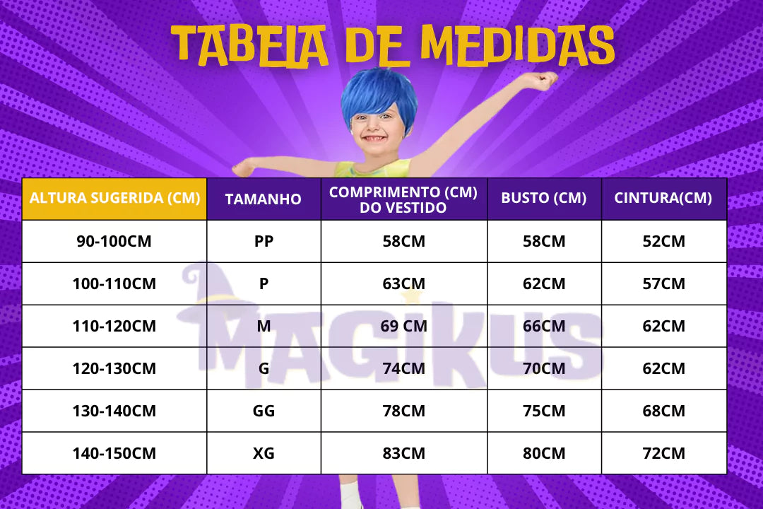 Fantasia Infantil Alegria Divertida Mente