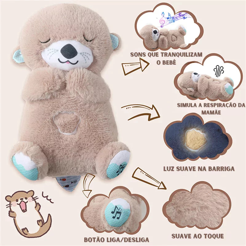 Ursinho de Pelúcia que Respira Baby Sleep